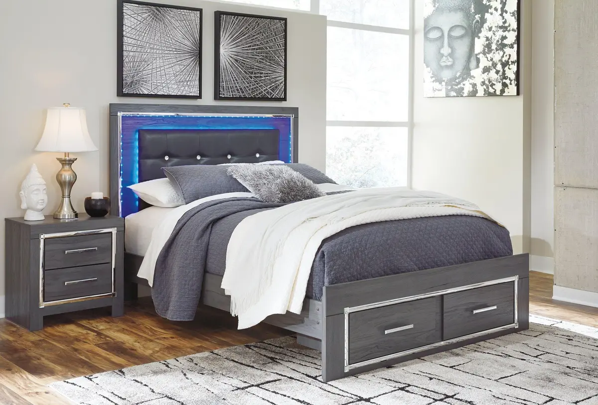 Lodanna Bed With 2 Storage Drawers 4