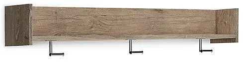 Oliah Wall Mounted Coat Rack With Shelf 1
