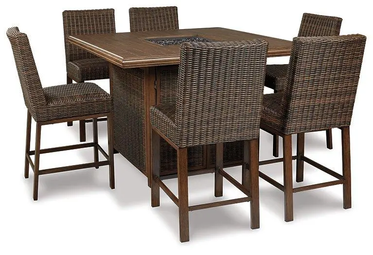Paradise Trail Outdoor Bar Table Set 1