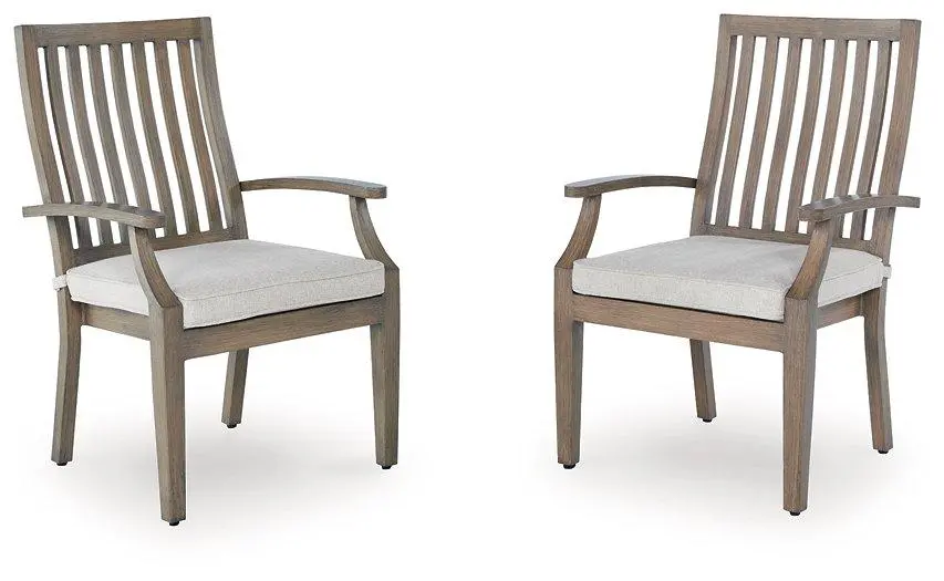 Rainier Ranch Outdoor Arm Chair With Cushion (Set Of 2) 1