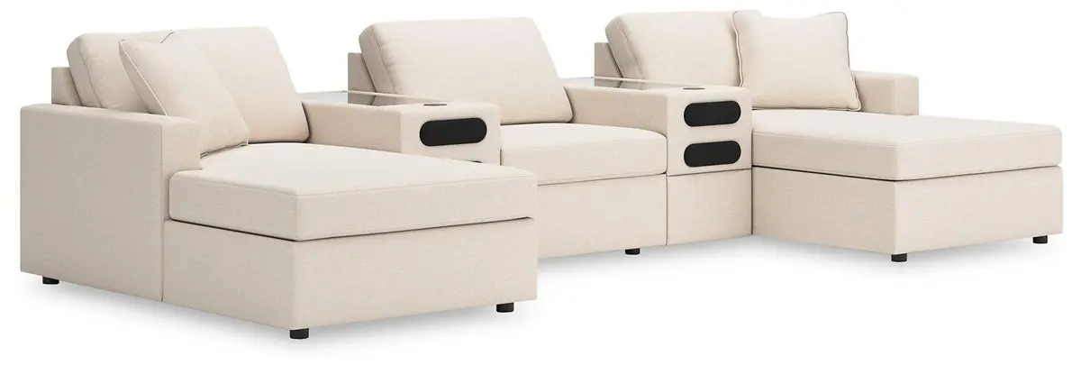 Modmax Double Chaise With Audio Consoles 1
