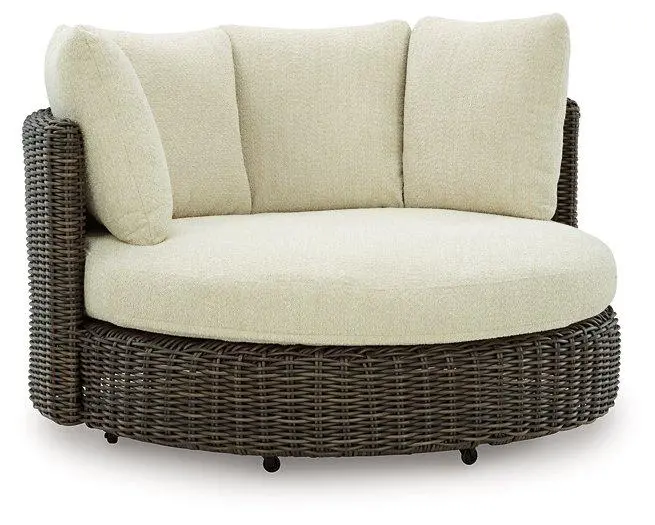 Kimora Outdoor Swivel Lounge Chair With Cushion 1