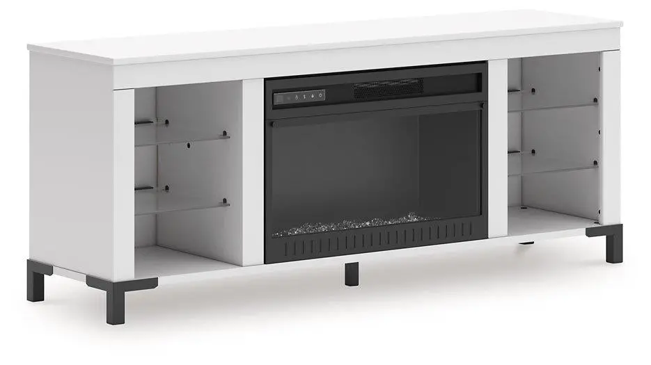 Brollevi 60" Tv Stand With Electric Fireplace 1
