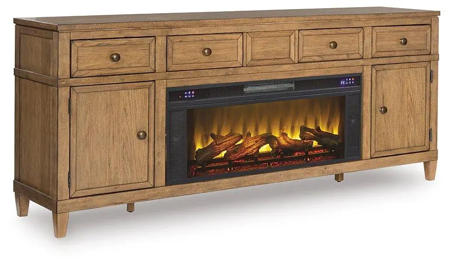 Sharlance 81" Tv Stand With Electric Fireplace 1