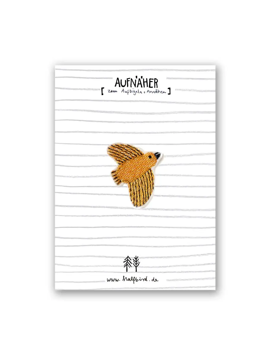 Aufnäher "Vogel" Gelb 1