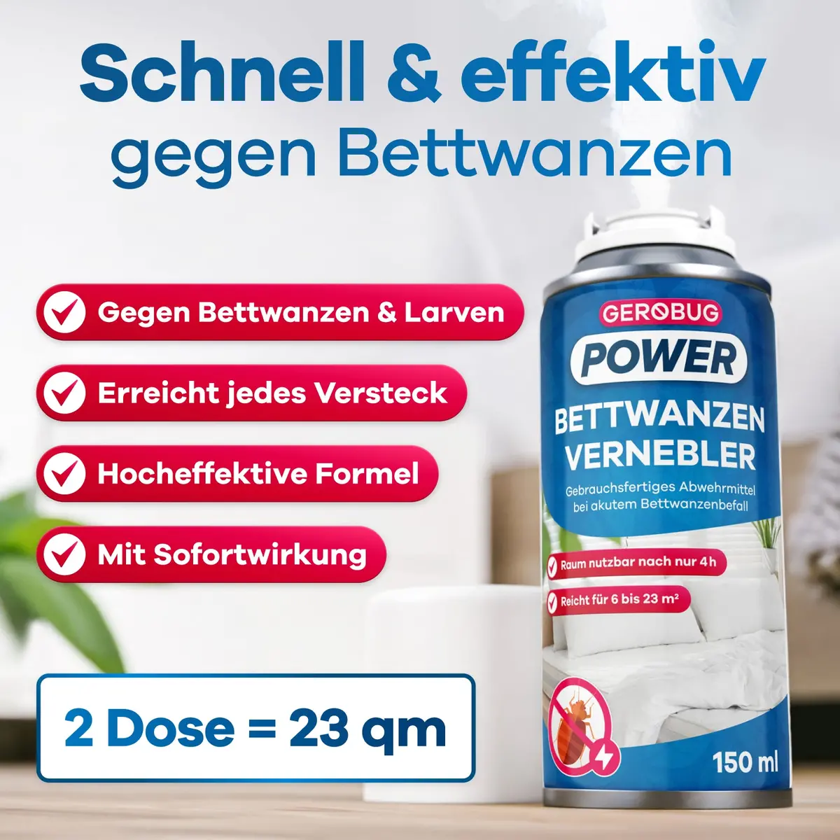 Bettwanzen-Vernebler Doppelpack 2