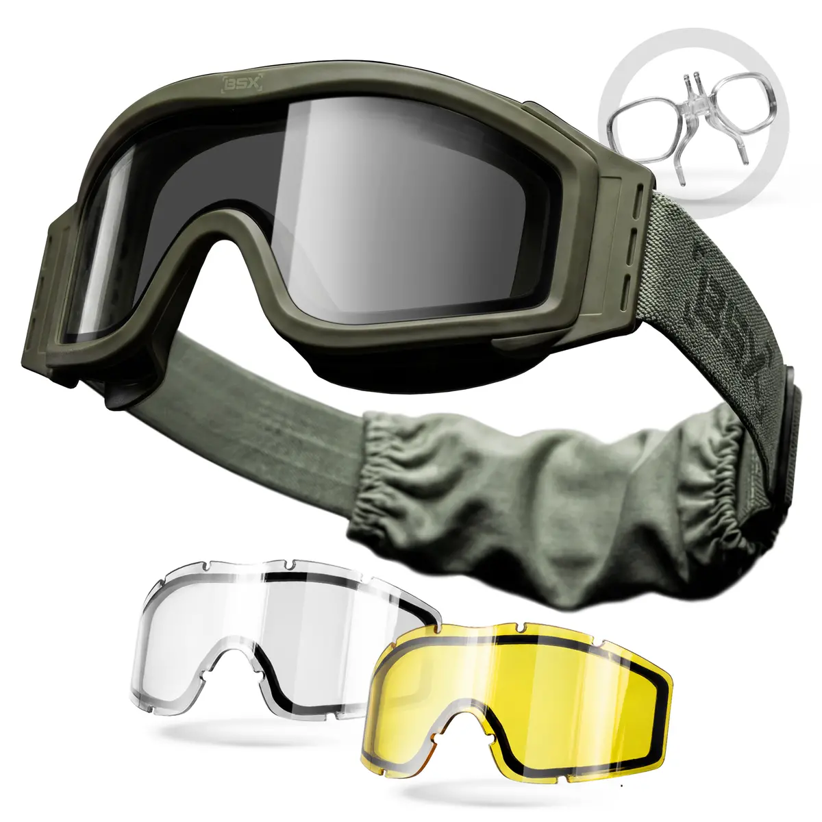 Bsx Tango Goggle - Thermal W/ Multiple Lenses - Olive 1