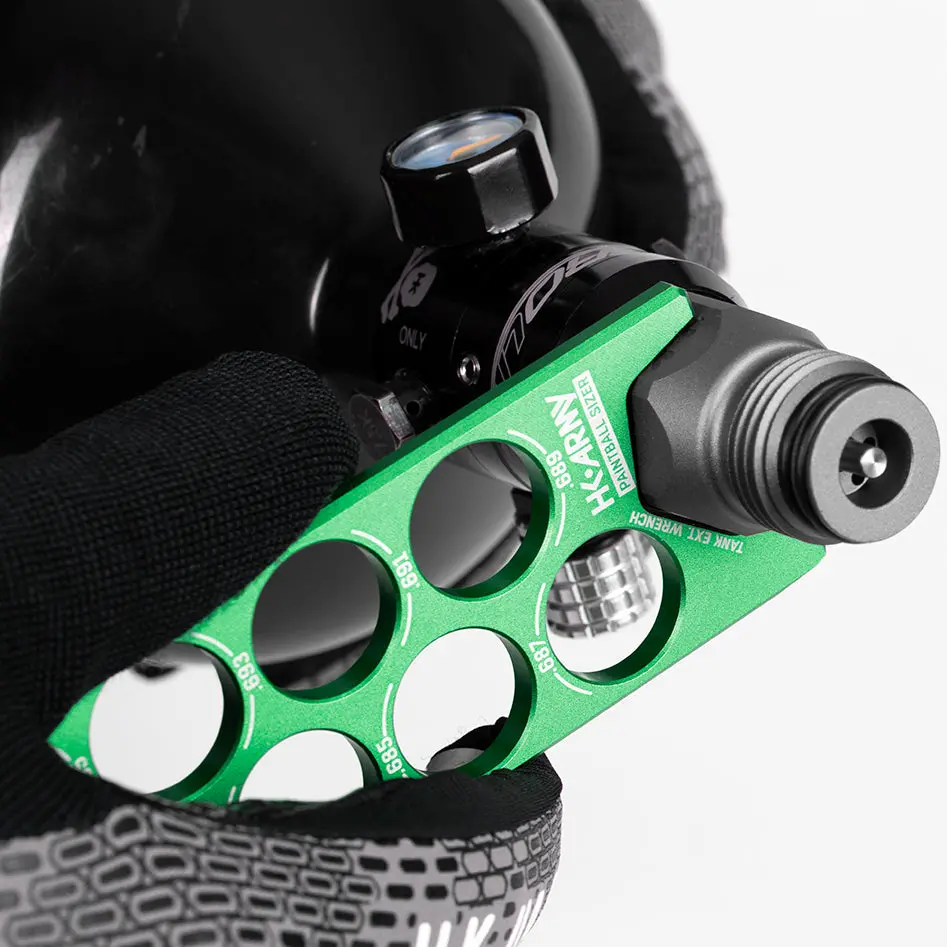 Paintball Sizer Guide - Neon Green 2