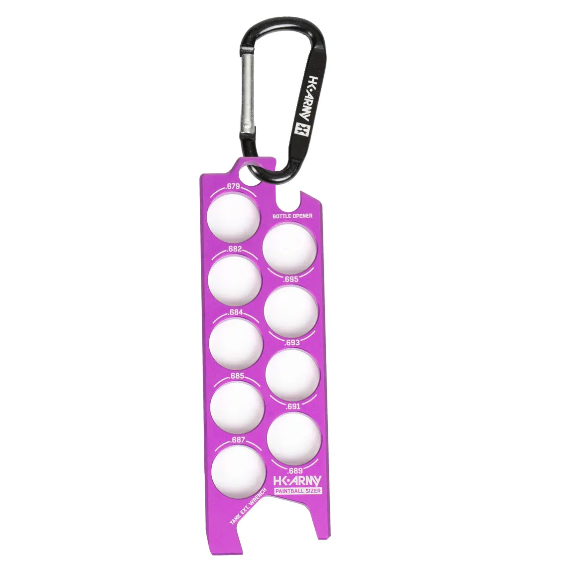 Paintball Sizer Guide - Purple 1