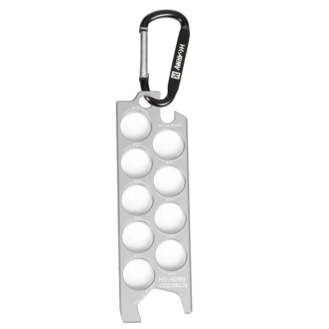 Paintball Sizer Guide - Silver 1