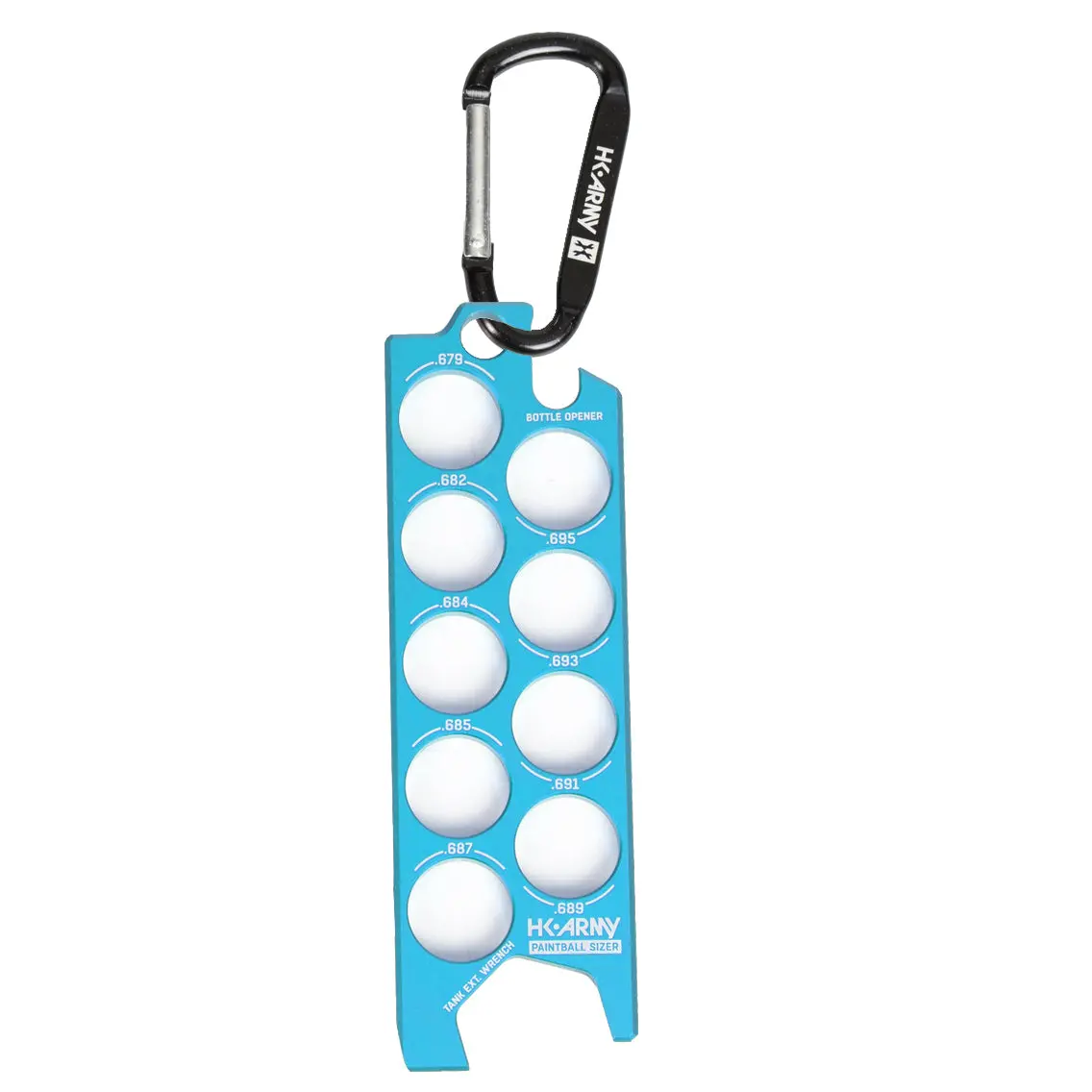 Paintball Sizer Guide - Blue 1