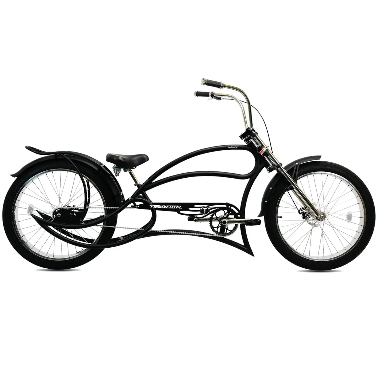 Tracer 26" Leopard Gt 1-Speed Stretch Chopper Cruiser Bike 3