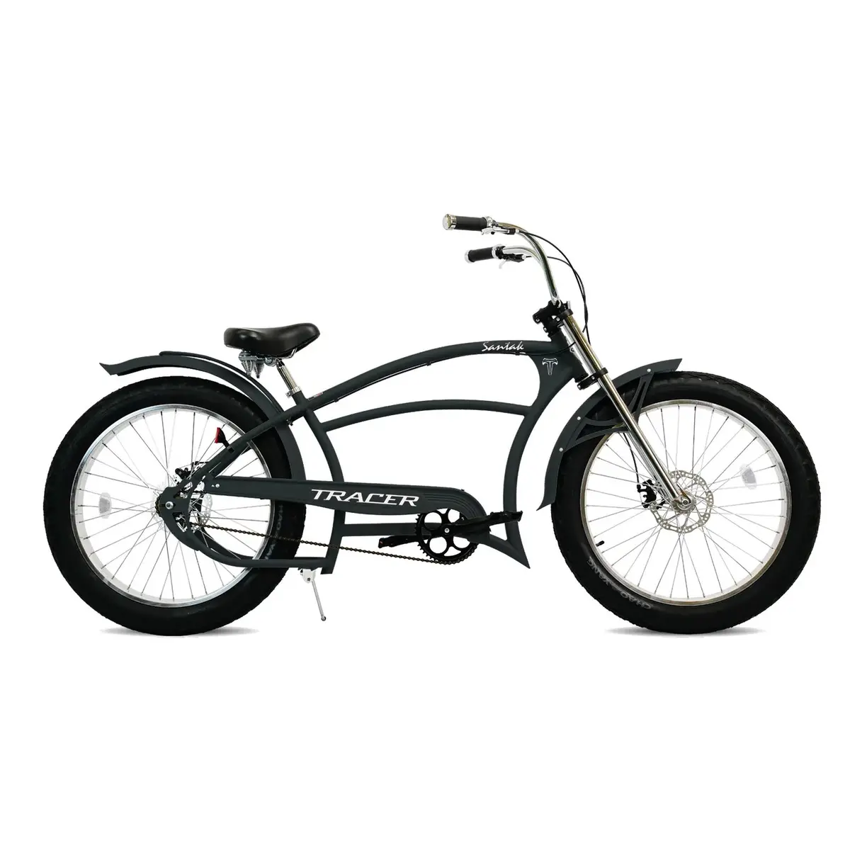 Tracer 26" Santak Gt Chopper Stretch Cruiser 1-Speed Fat Tire Bike 2