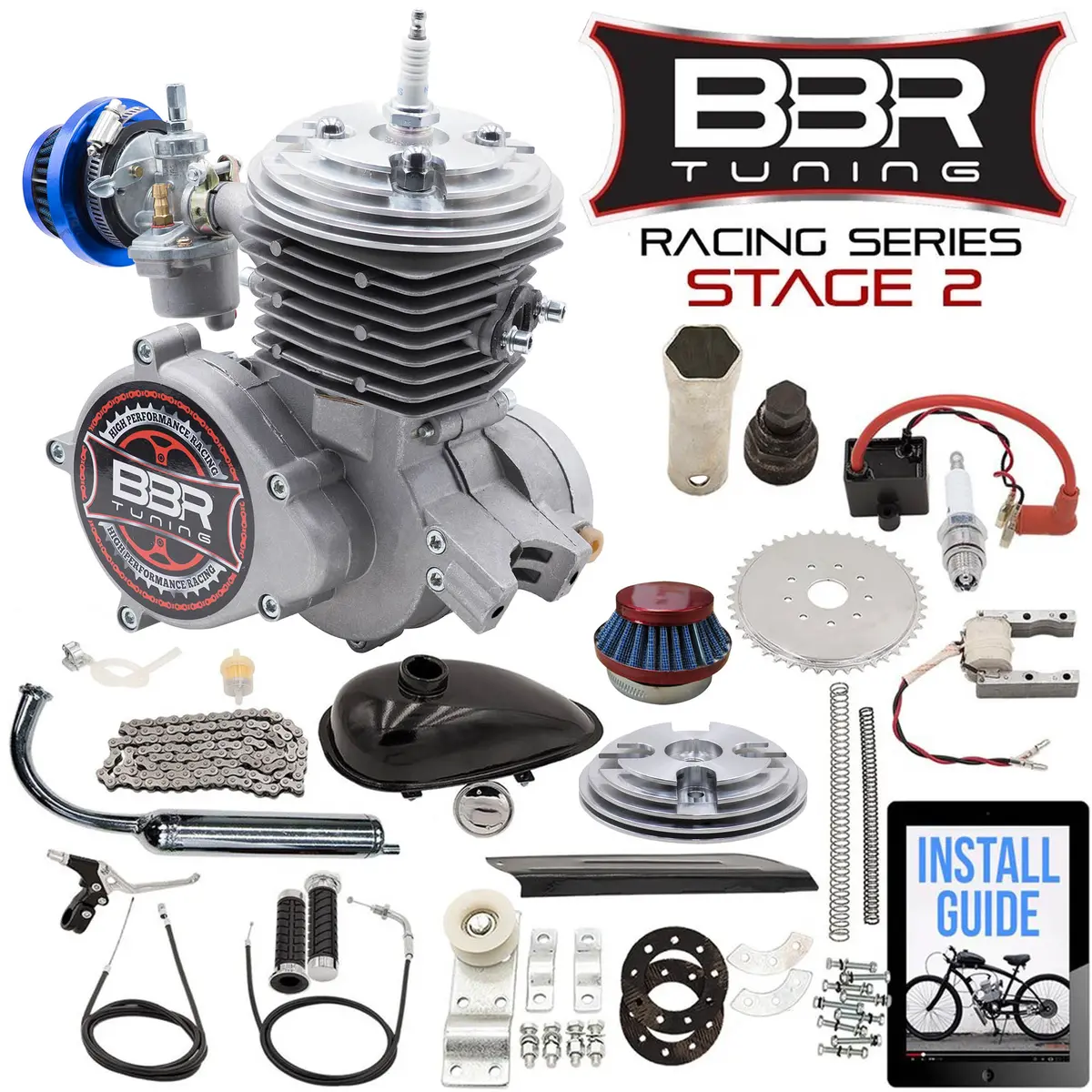 Bbr Tuning Racing Series Stage 2 66/80Cc 2-Stroke Engine Kit 1