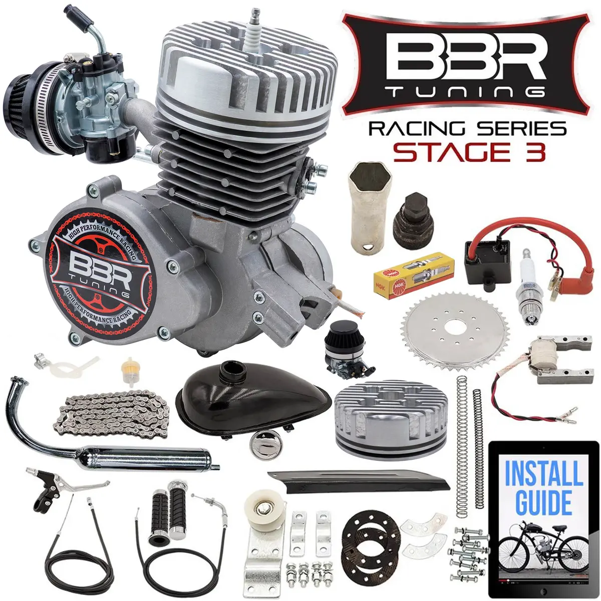Bbr Tuning Racing Series Stage 3 66/80Cc 2-Stroke Engine Kit 1