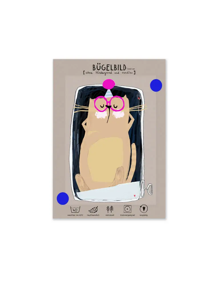 Bügelbild Randlos "Katze" 1