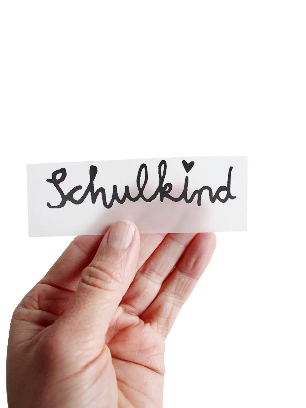 Bügelbild Randlos "Schulkind Schriftzug" 1