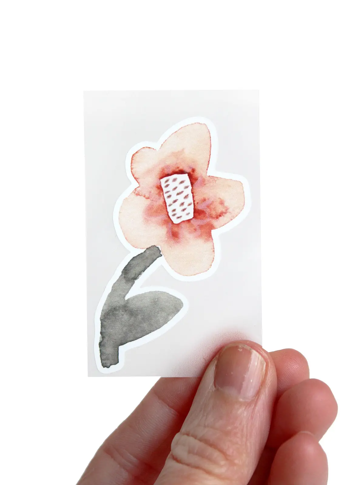 Bügelbild Blume "Apricot" 1