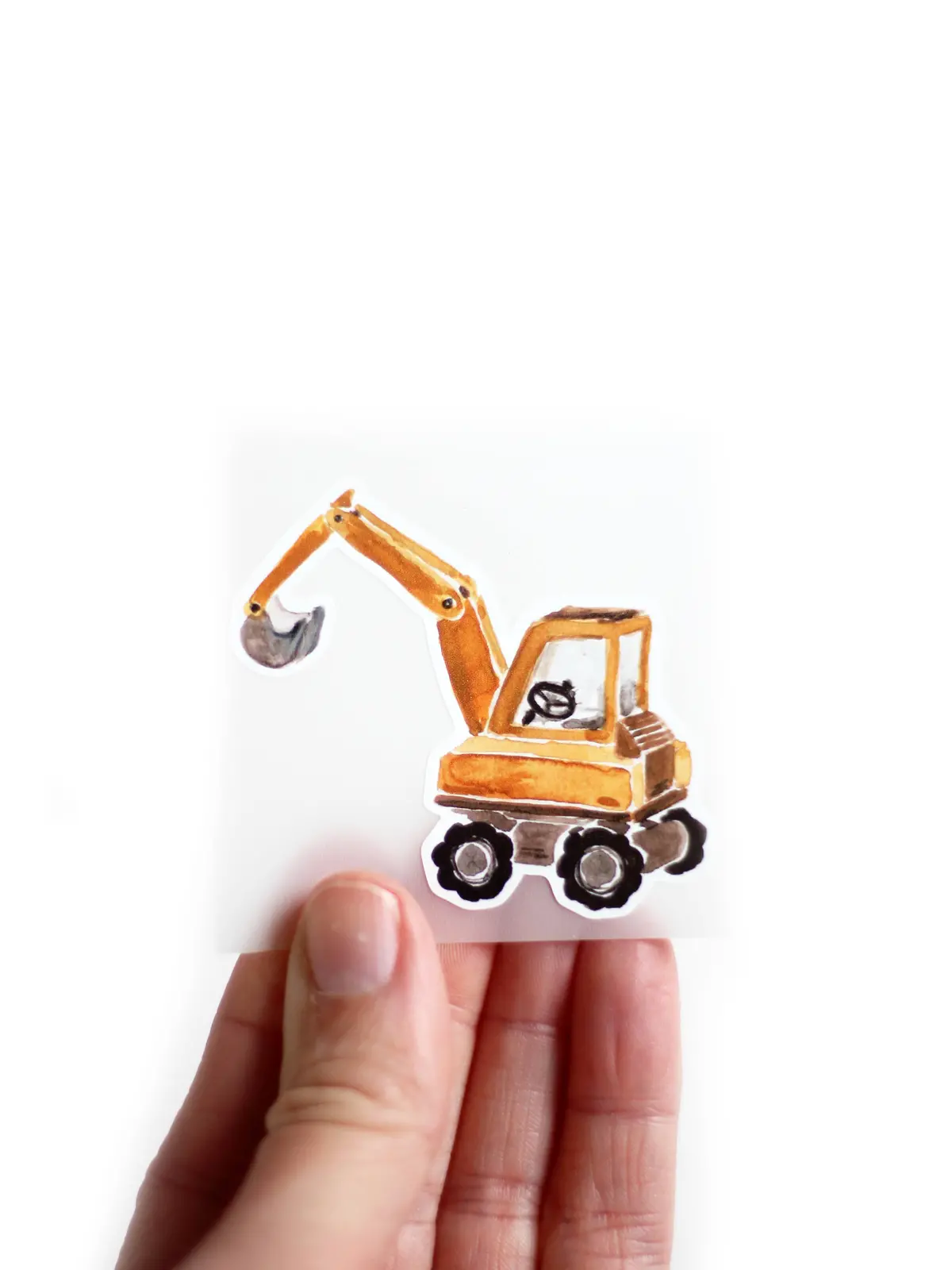 Bügelbild Bagger 1