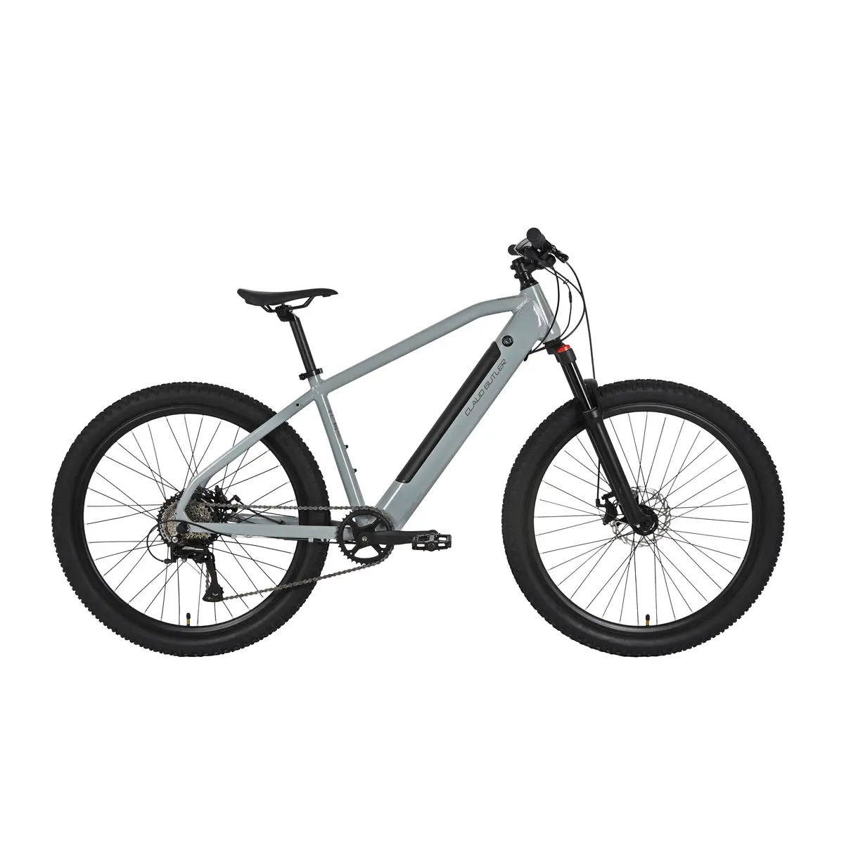 Claud Butler Ridge 1.0 Electric Mountain Bike, Large Primer Grey 1