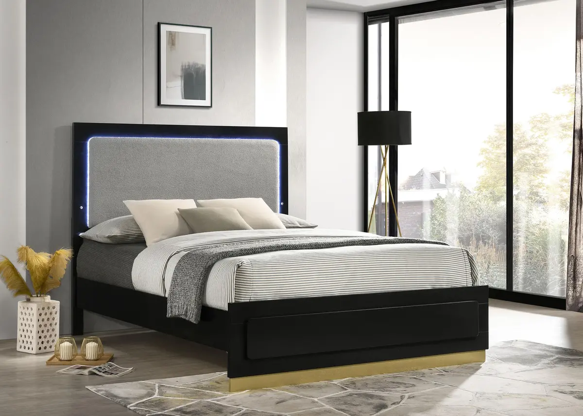 Caraway Panel Bed With Led Lighting 2