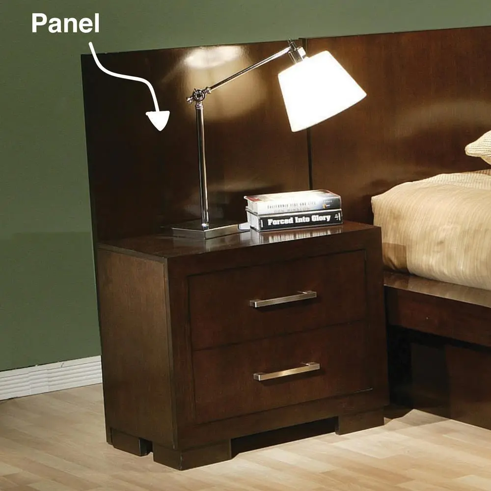 Jessica Nightstand Panels Cappuccino (Set Of 2) 2