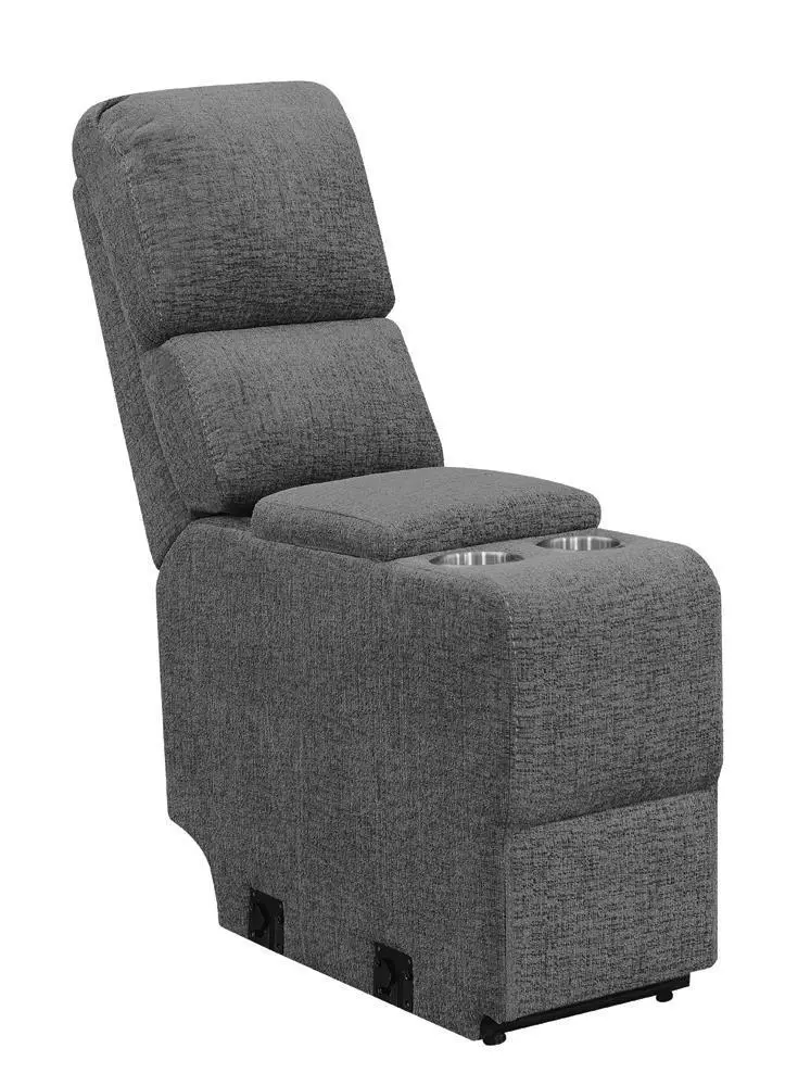 Bahrain Upholstered Console Charcoal 1