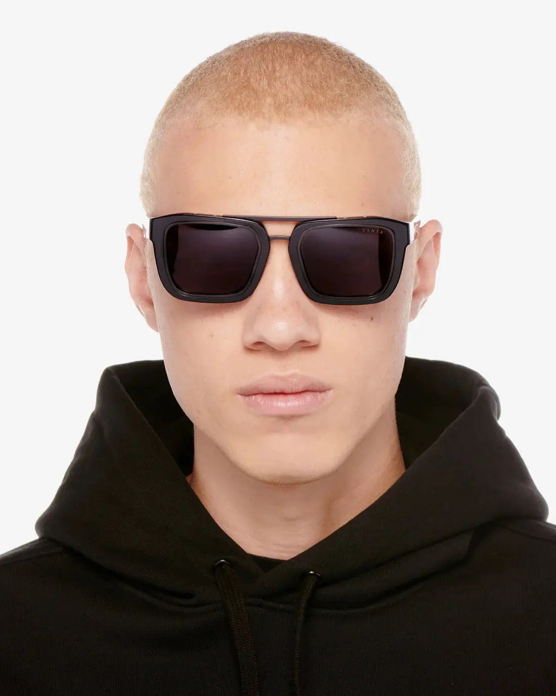 Vanta Draco Sunglasses - Gloss Black & Black Metal 2