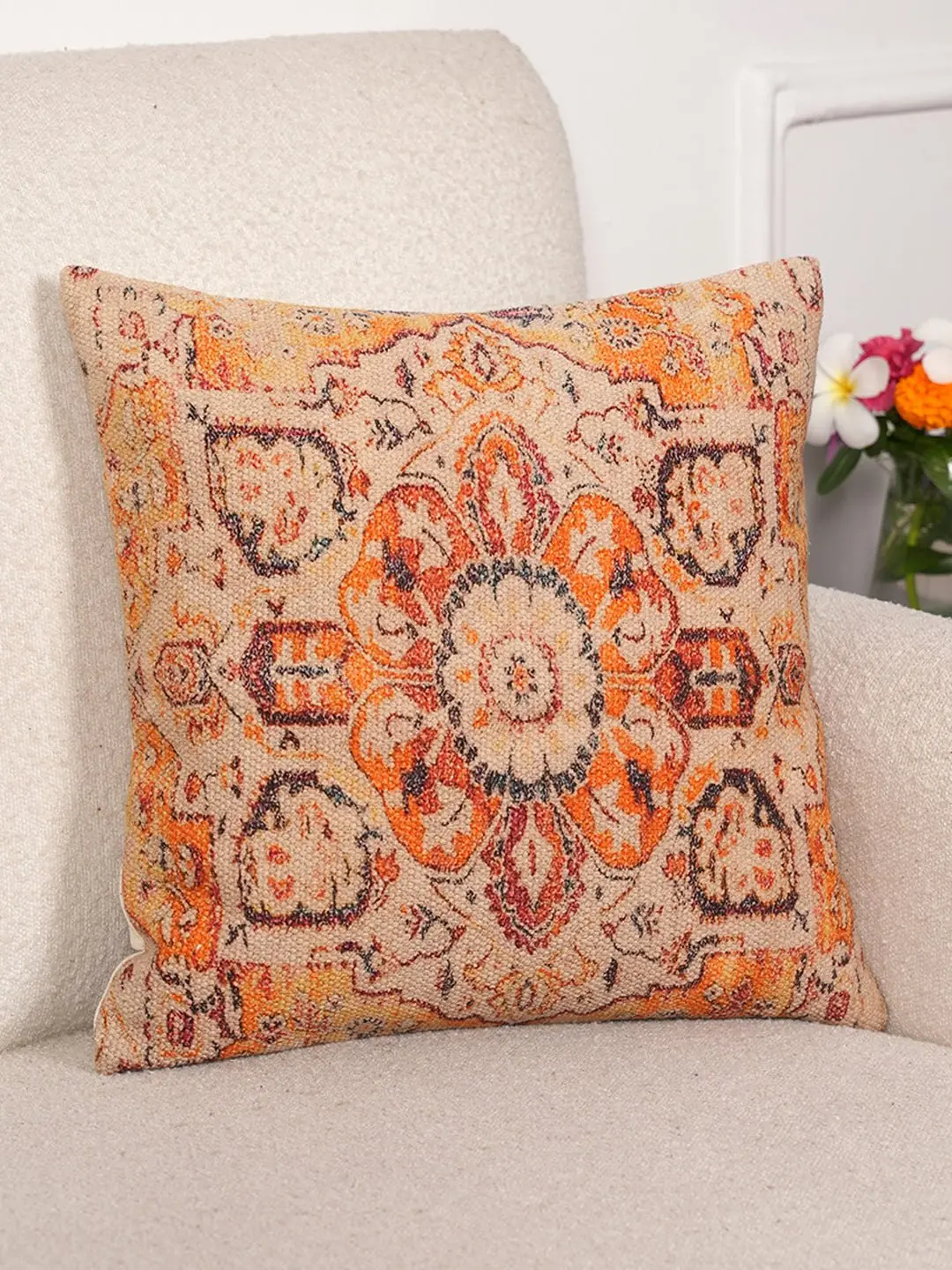 Floral - Digital Printed Square Cushion Cover 3