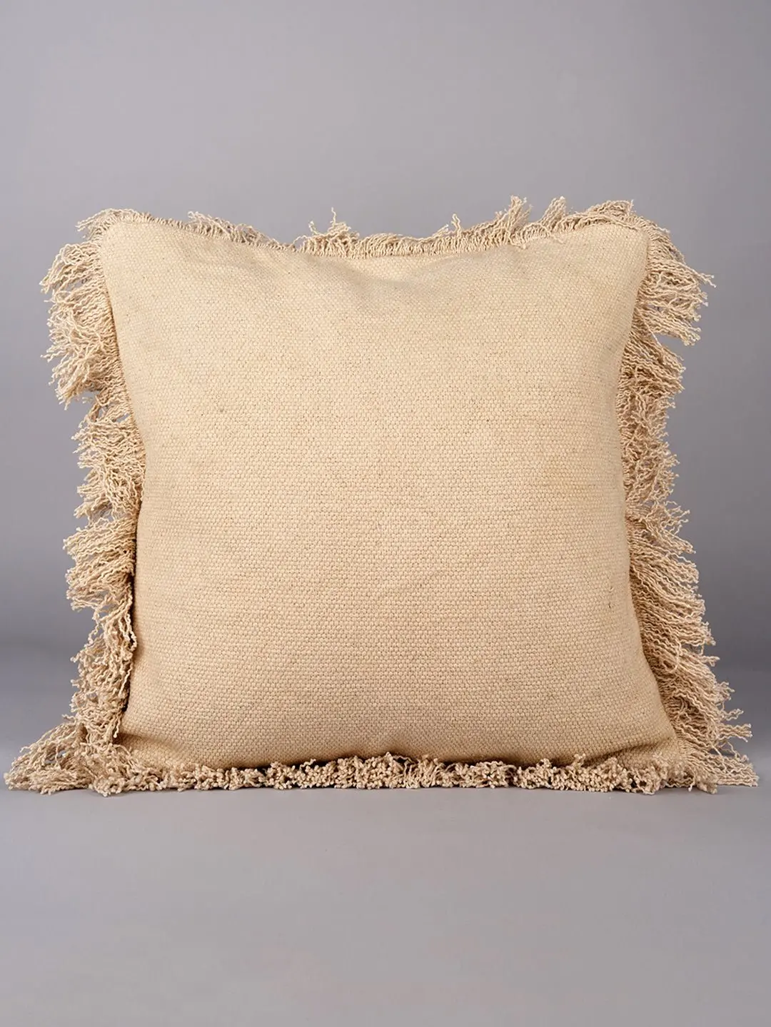 Beige - Square Cushion Cover 1