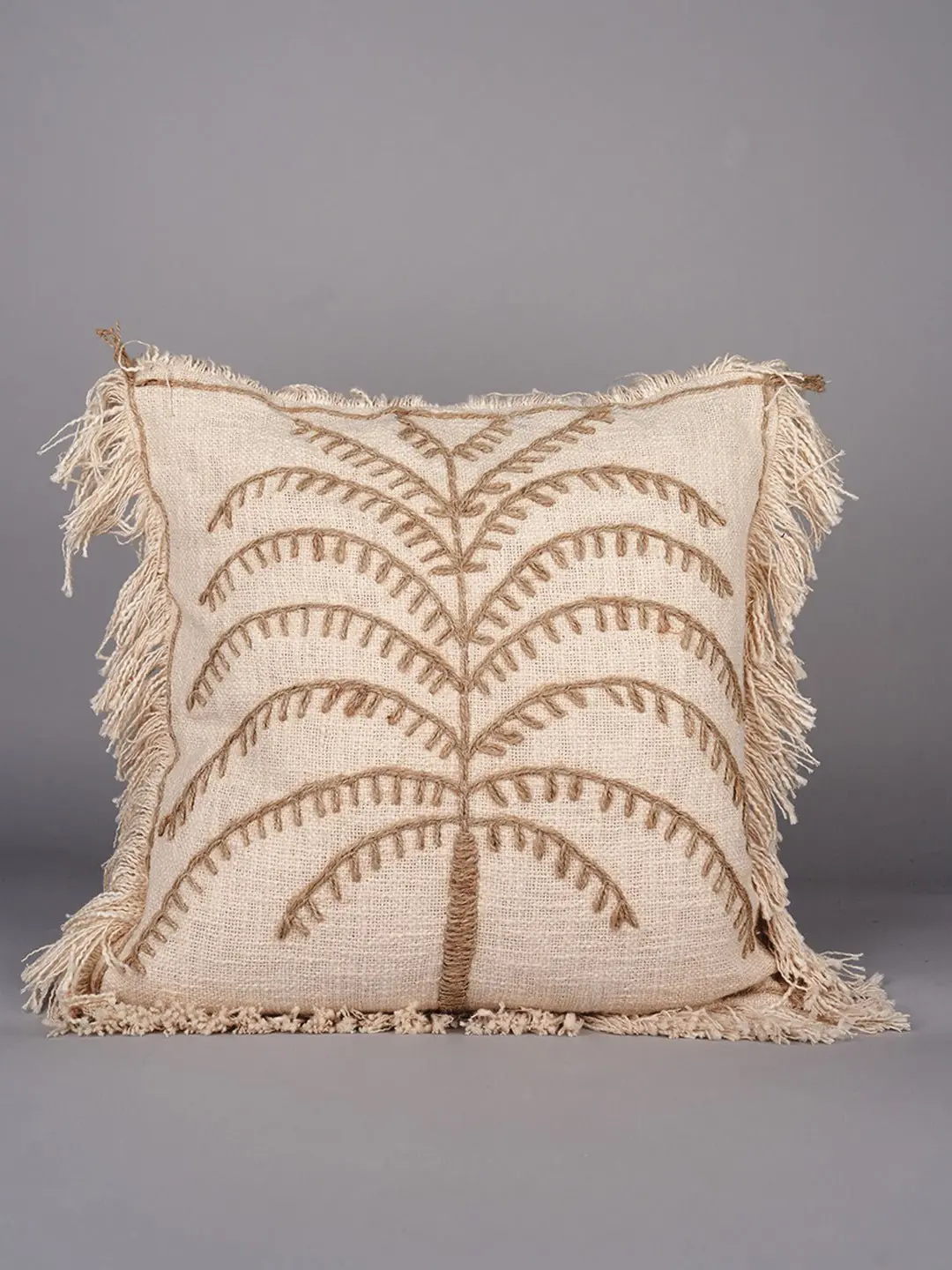 Seaside Jute Elegance - Square Cushion Cover 1