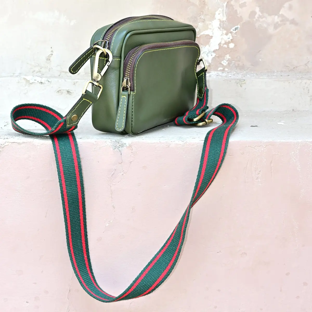 Harisson  - Leather Sling Bag (Green) 1