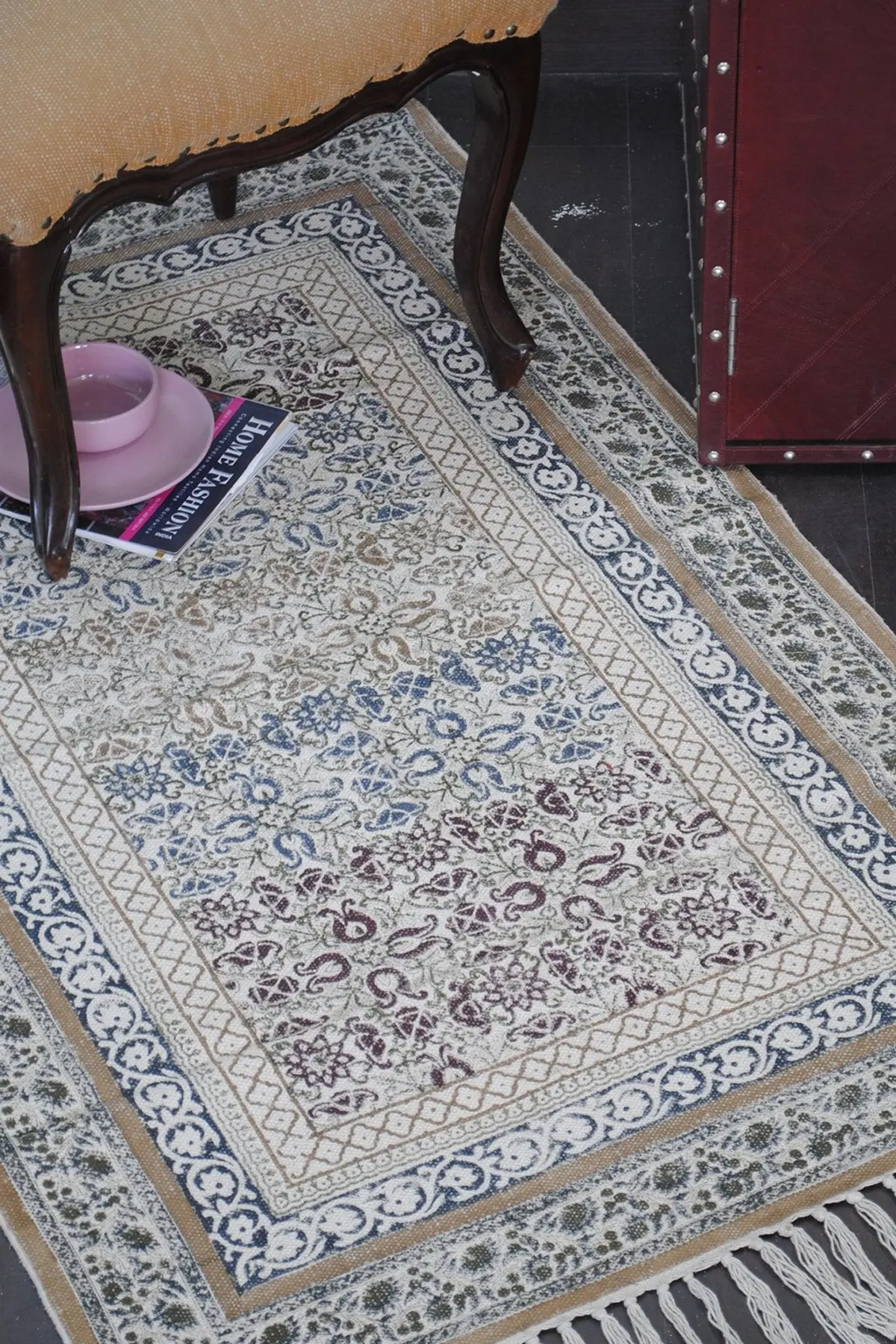 Acacia - Block Printed Rug 1