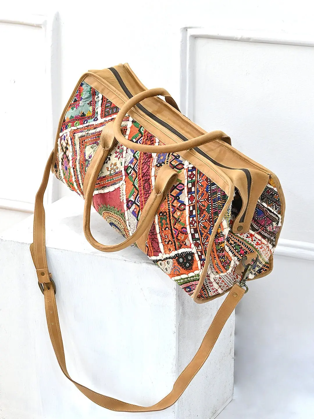 Portico - Vintage Fabric Patchwork Travel Bag 2