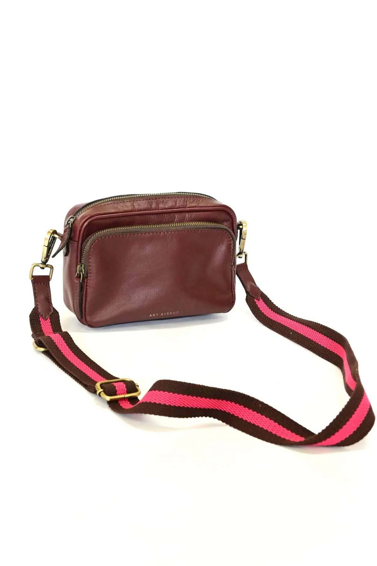 Harisson  - Leather Sling Bag (Maroon) 1