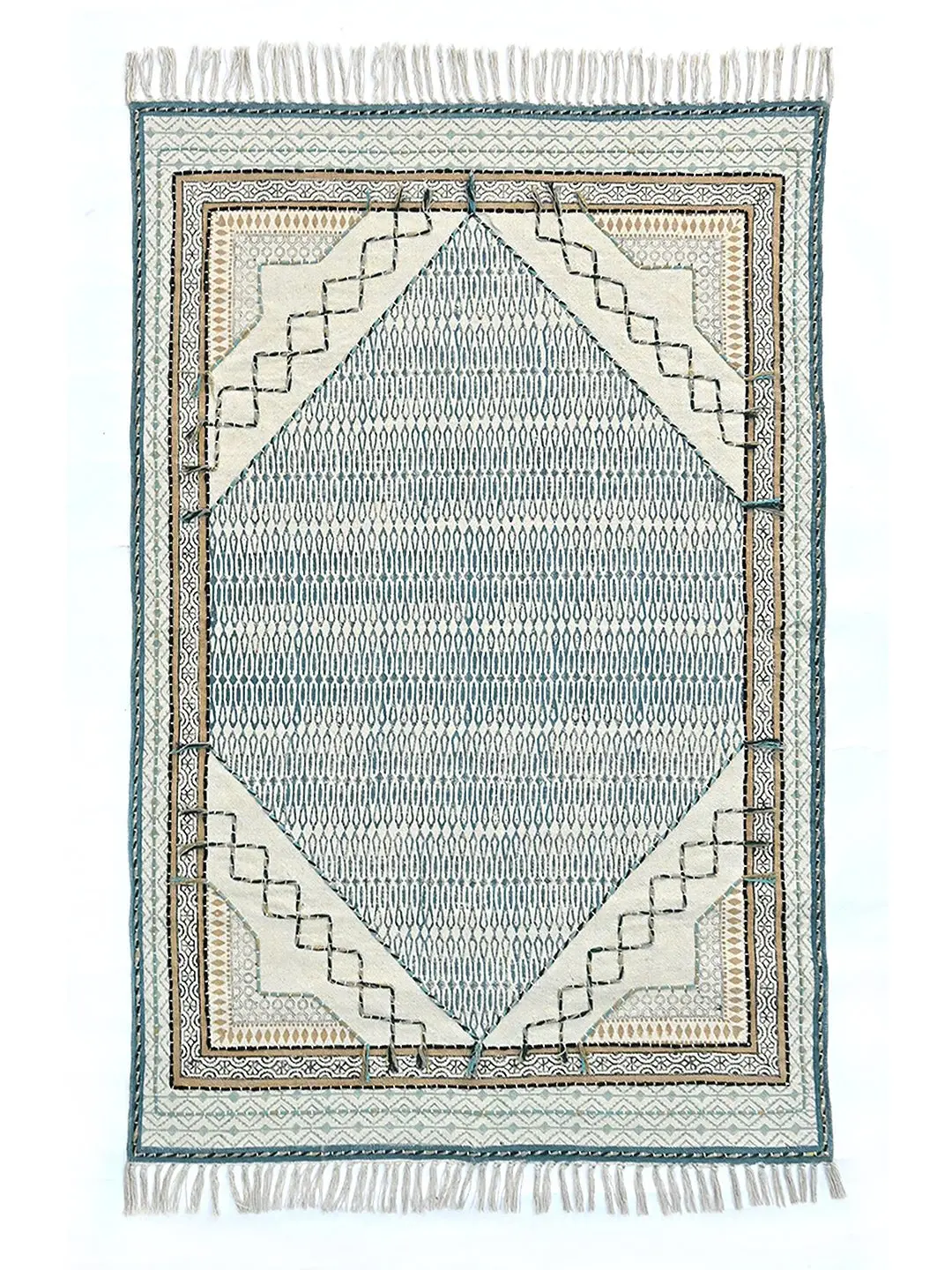 Cahier - Block Printed Rug 1