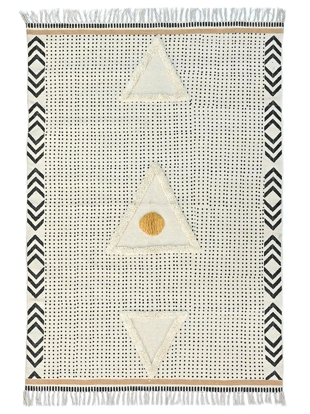 Adeola - Block Printed Rug 1