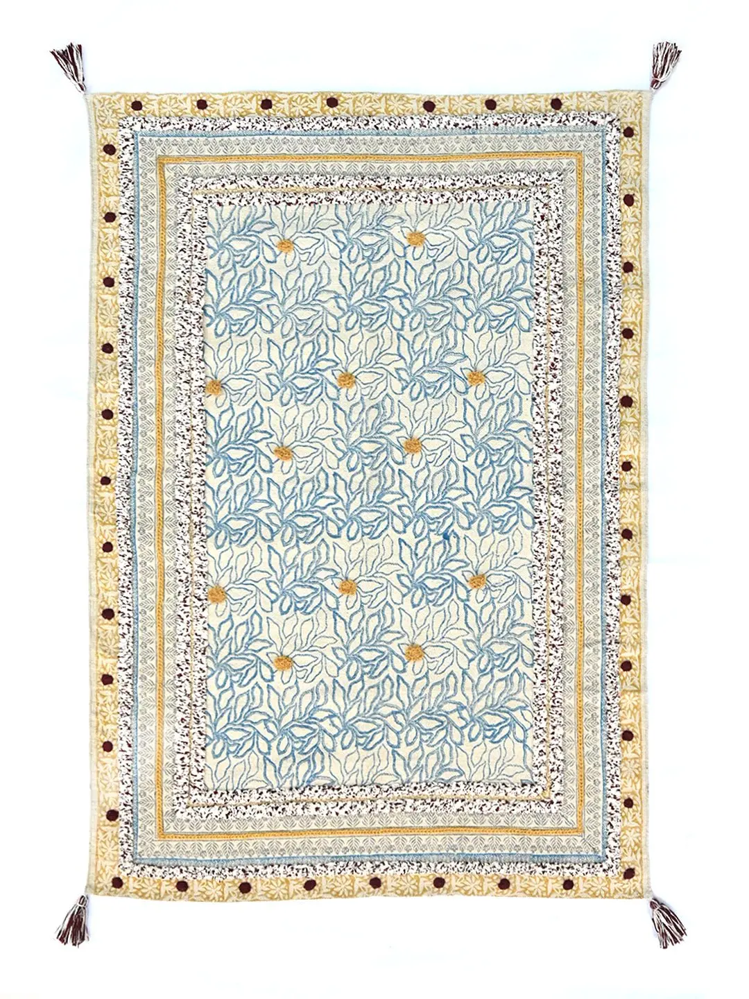 Carnation - Block Printed Rug 1