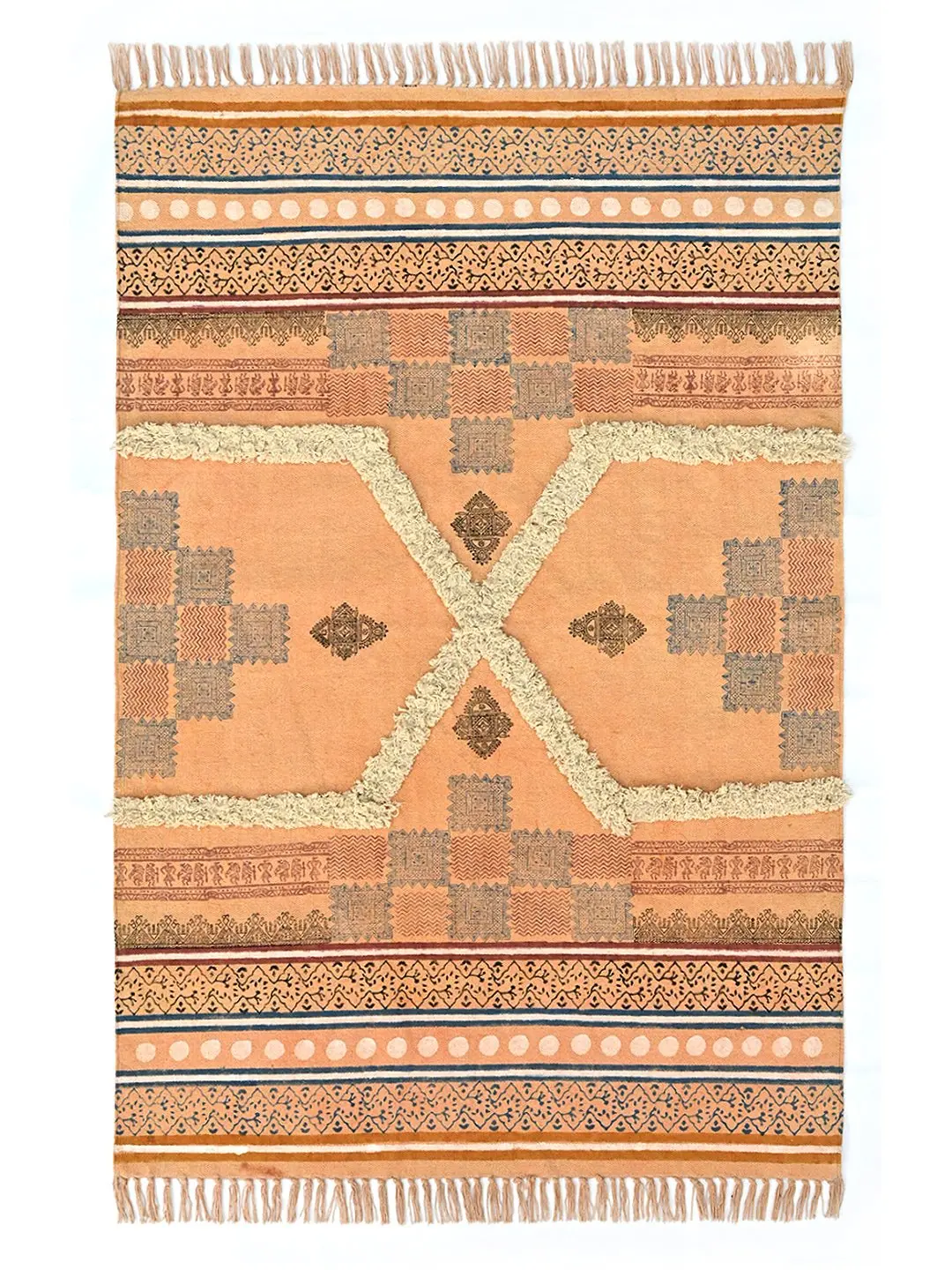 Rangoon - Block Printed Rug 1