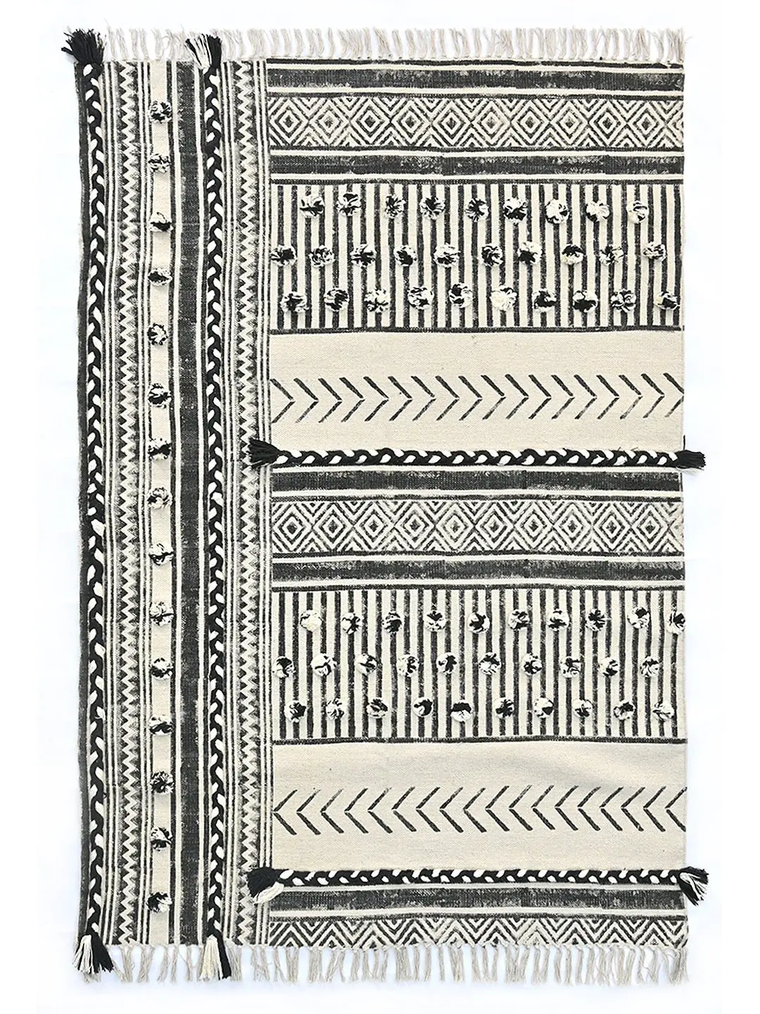 Iris - Block Printed Rug 2