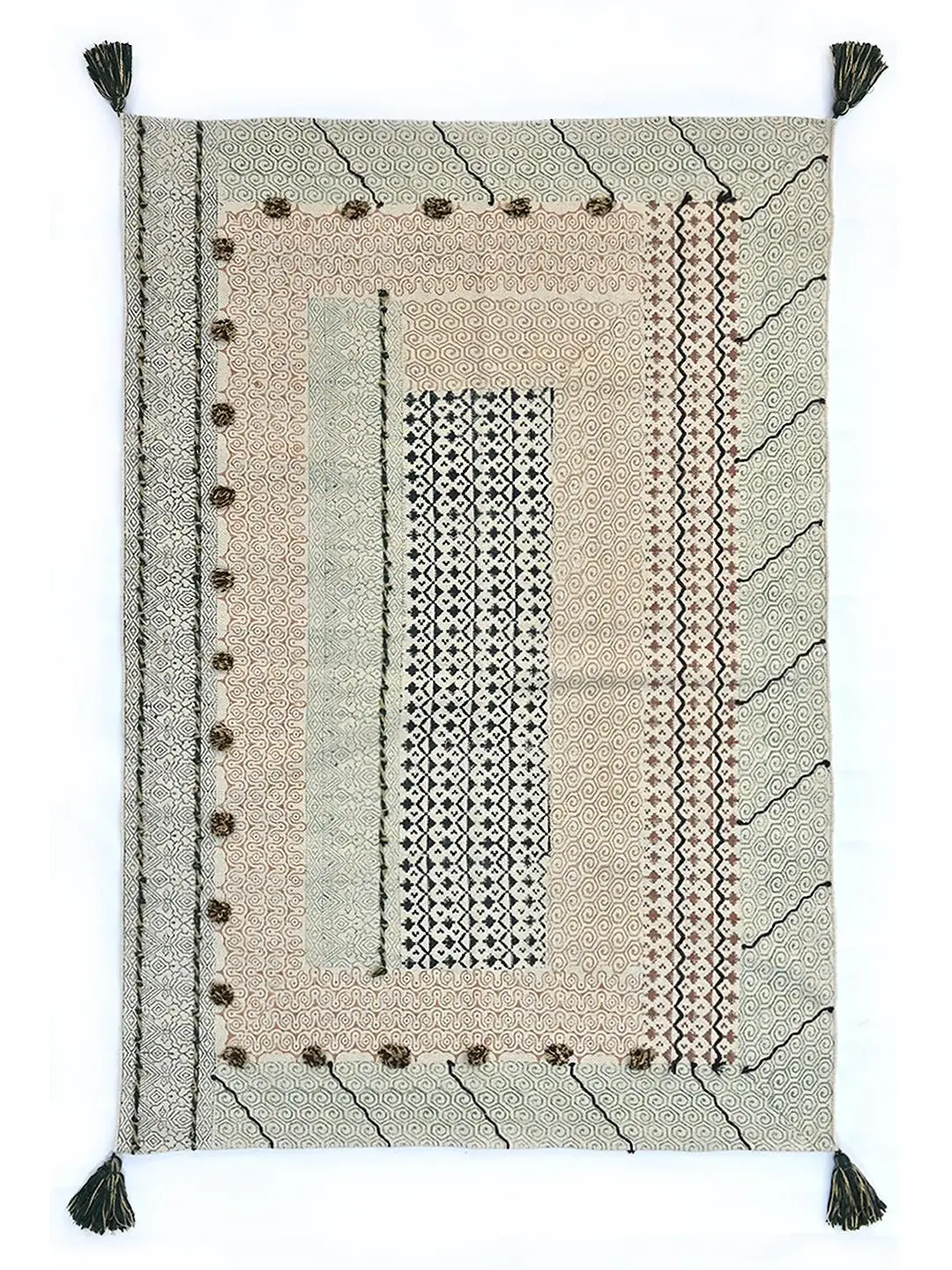 Prorsum - Block Printed Rug 1
