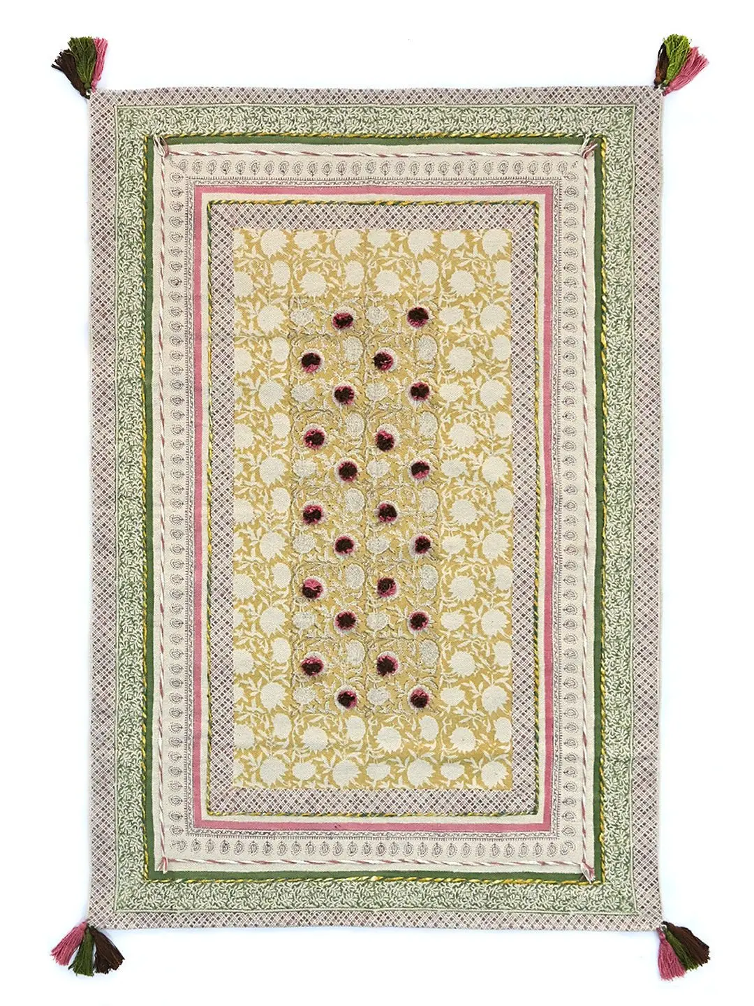 Marrone - Block Printed Rug 1