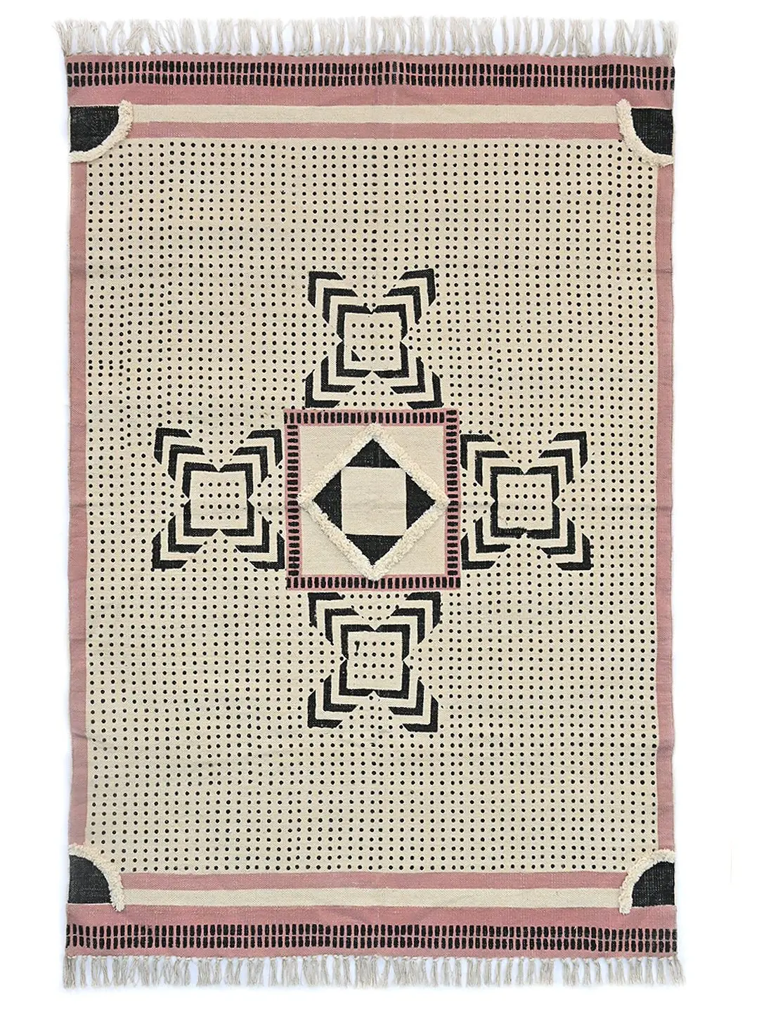 Martina - Block Printed Rug 1