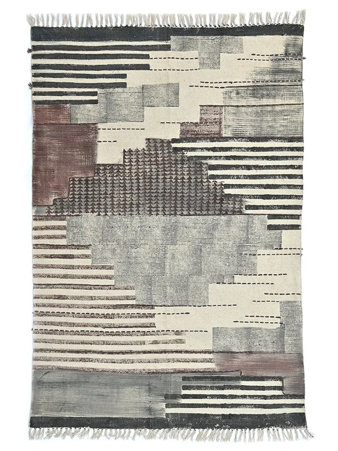 Kherwa - Block Printed Rug 1