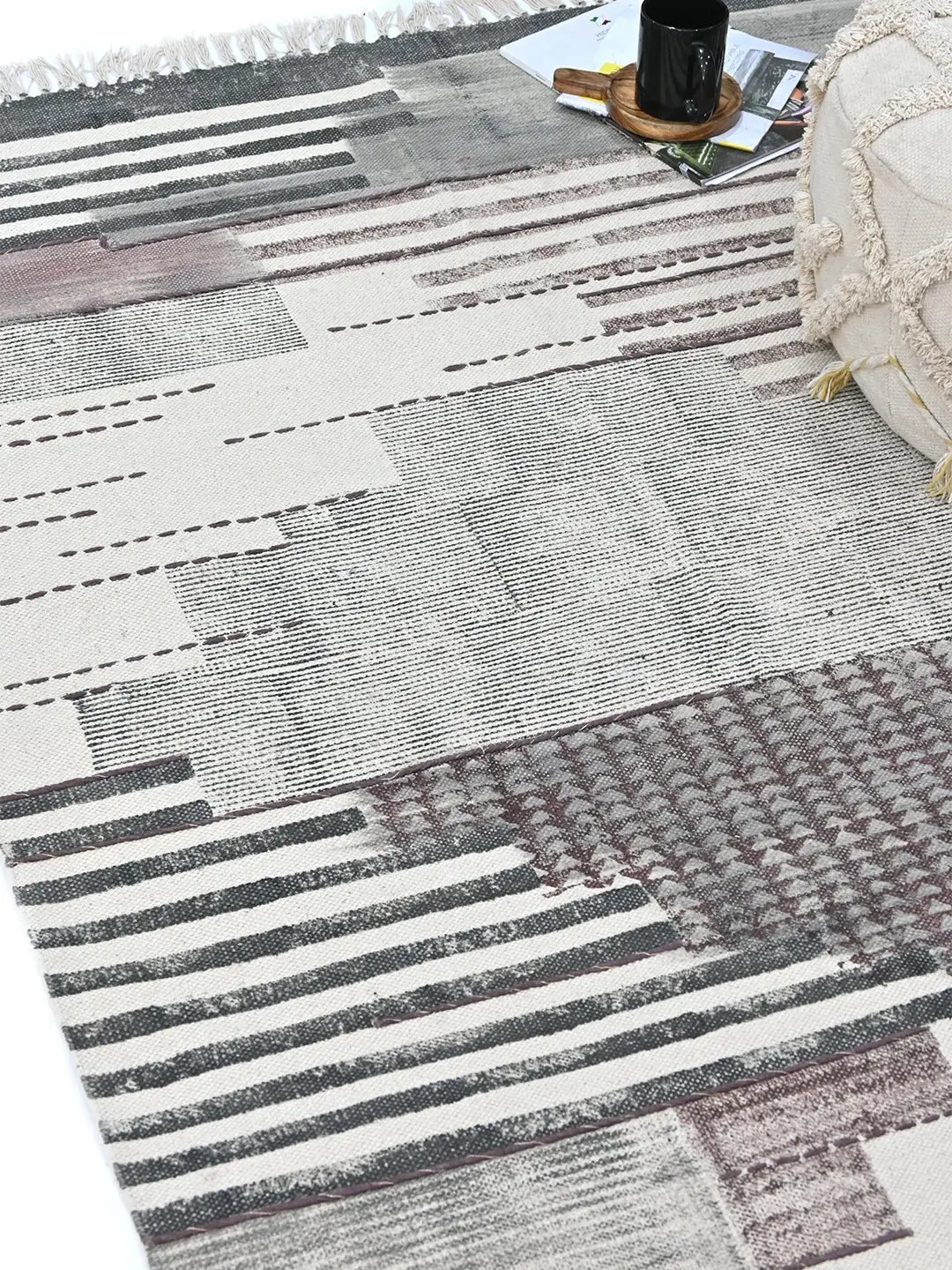 Kherwa - Block Printed Rug 2