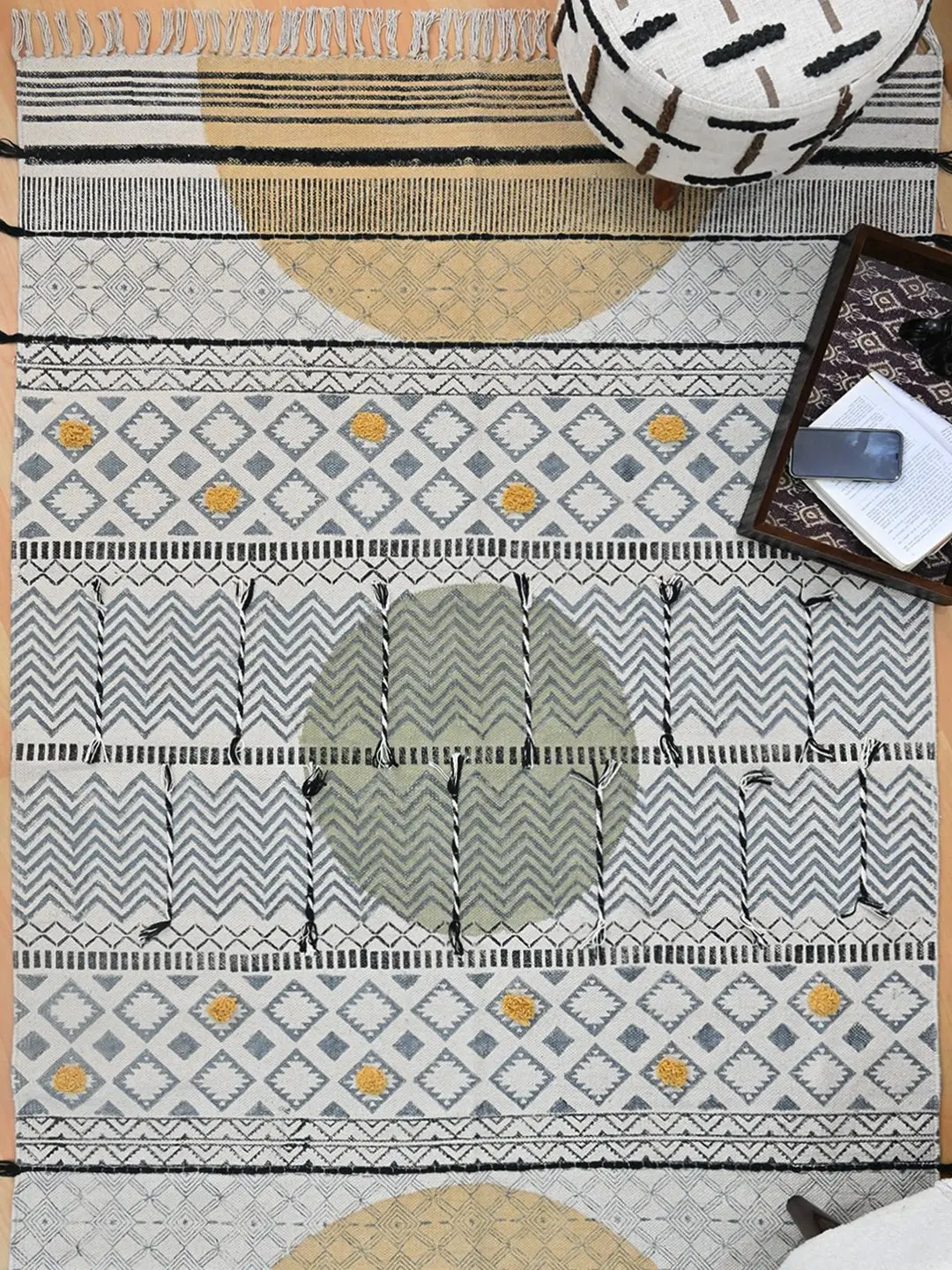 Dignity - Block Printed Rug 4