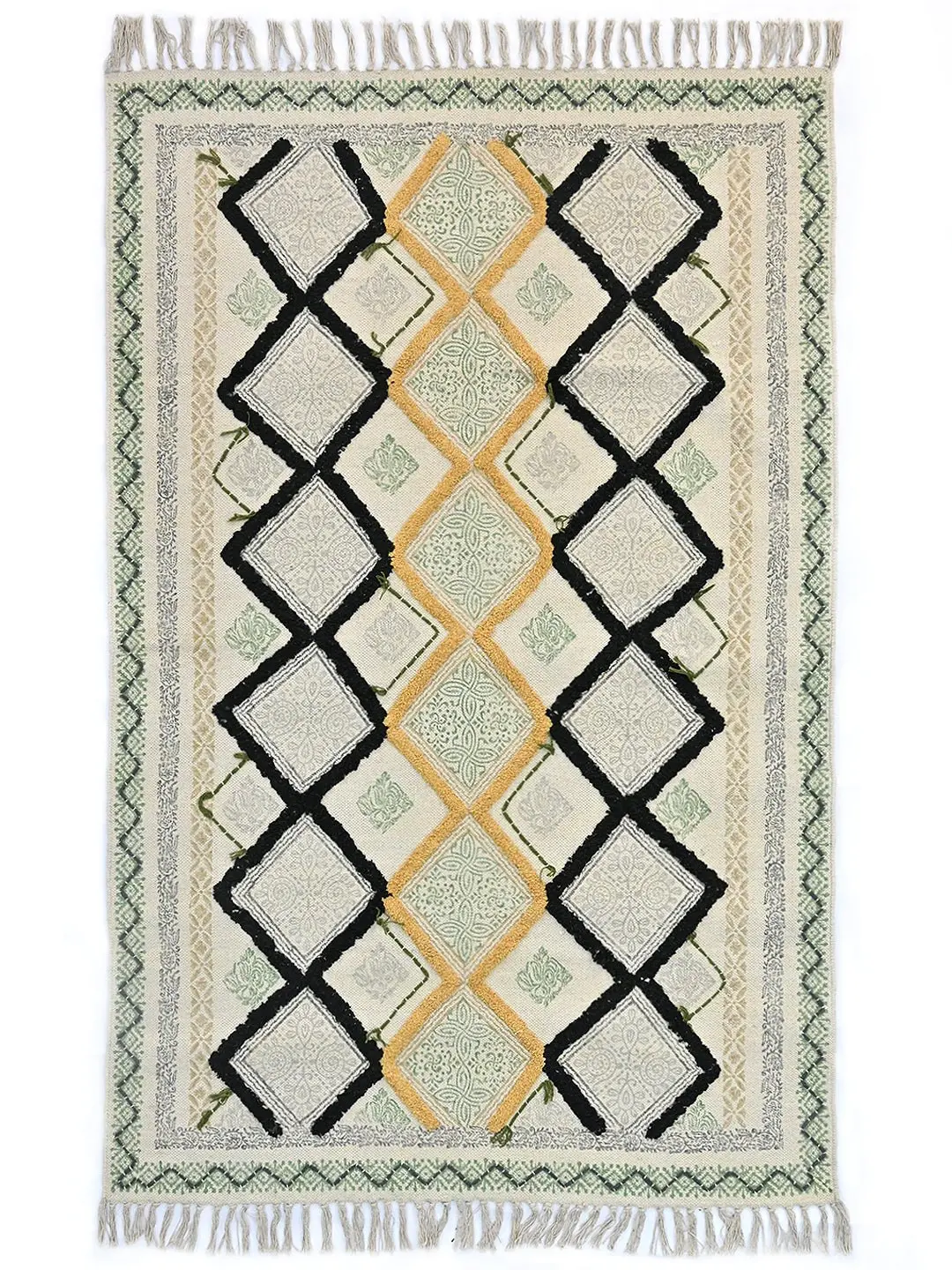 Reagan - Block Printed Rug 1