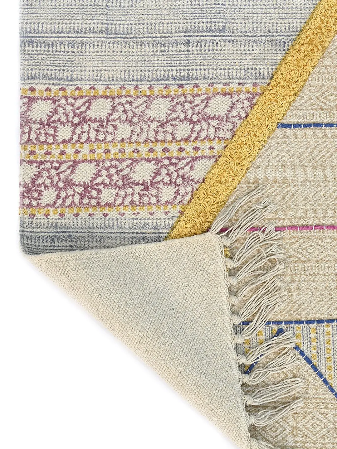 Datura - Block Printed Rug 7