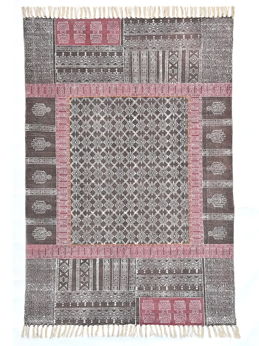 Ethan-Block Printed Rug 1