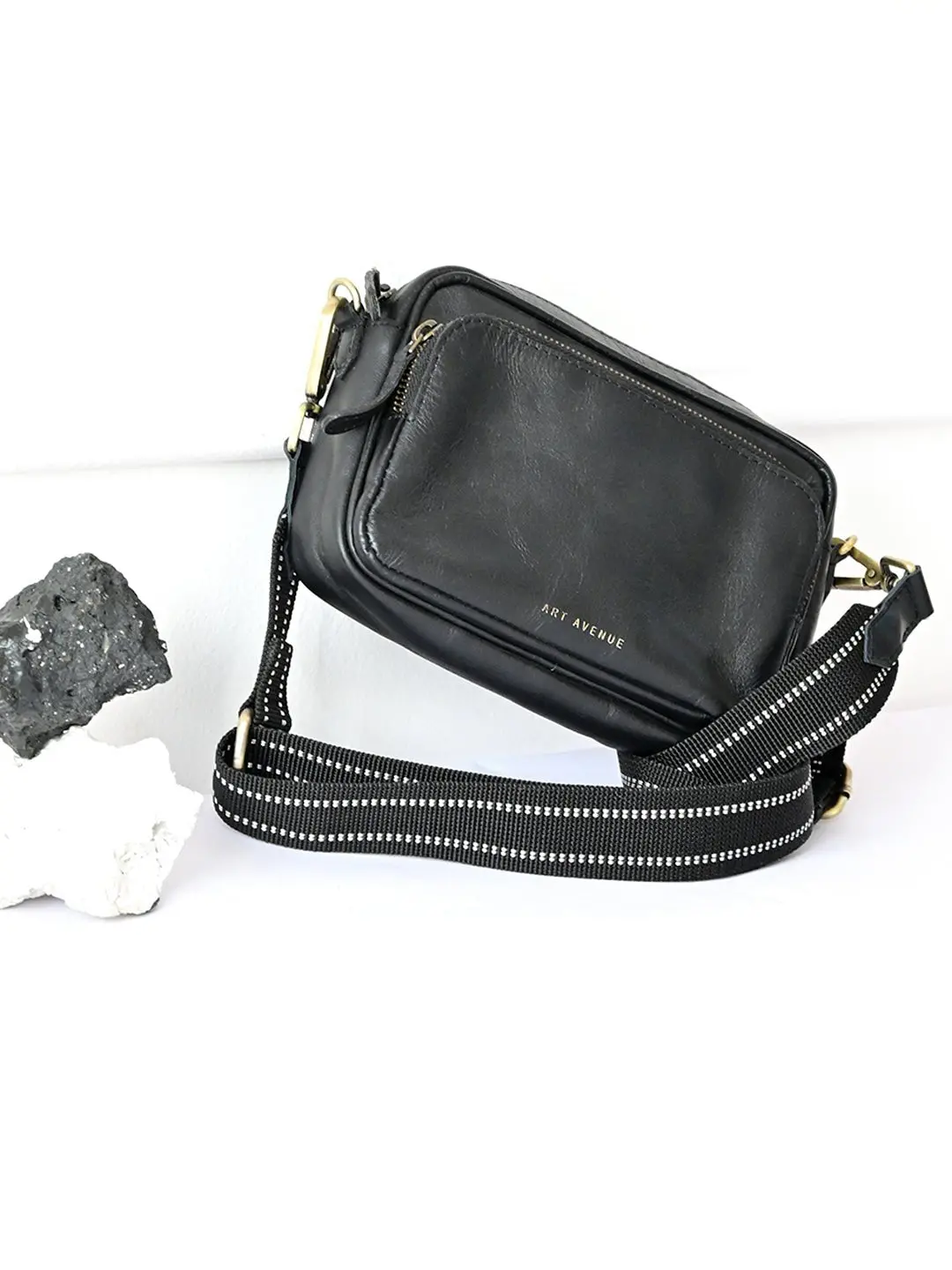Harisson  - Leather Sling Bag (Black) 1